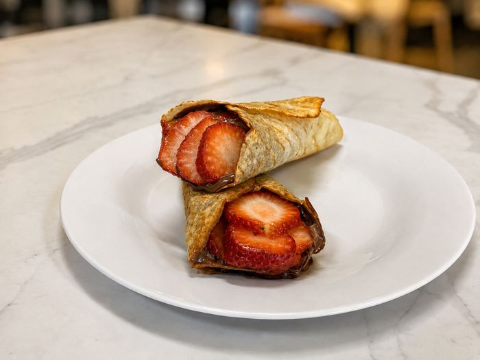 Nutella Strawberry Dessert Wrap