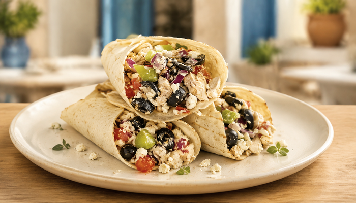 Mediterranean Chicken Wrap