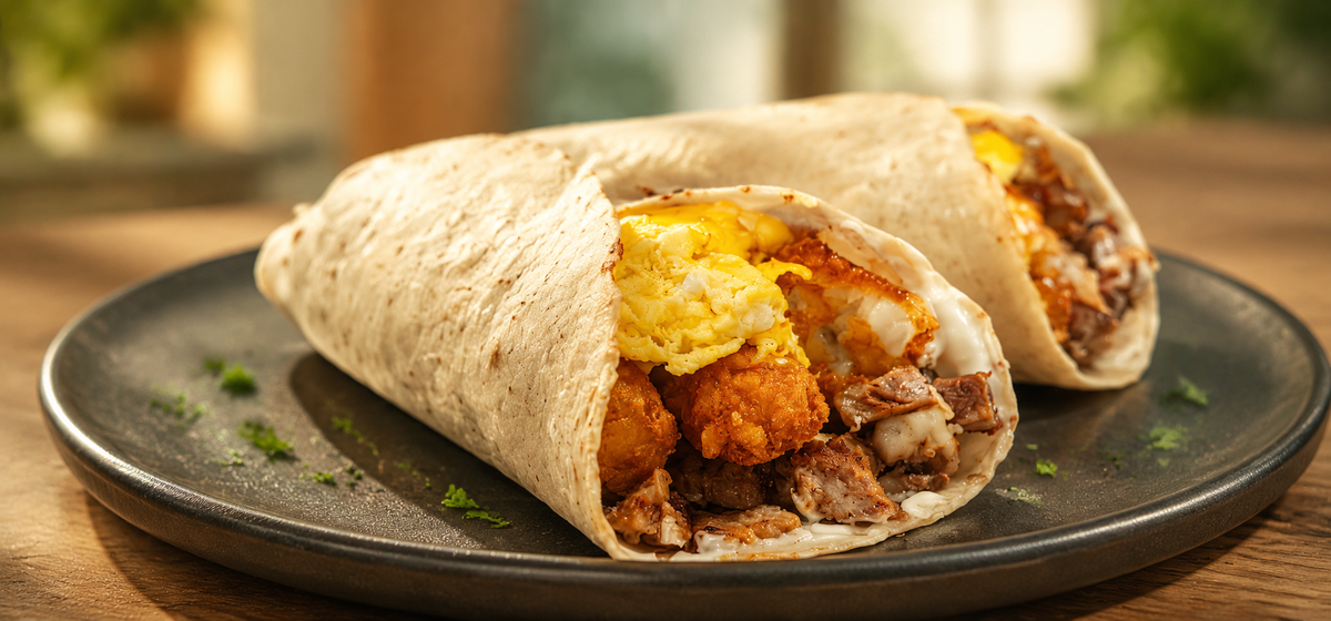 Sausage, Egg & Hash Brown Wrap