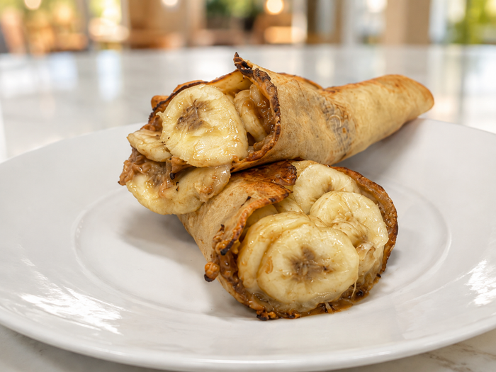 Peanut Butter Banana Breakfast Wrap