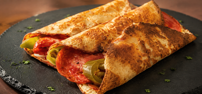 Crispy Pizza Tortilla Wrap