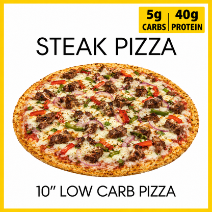Steak pizza